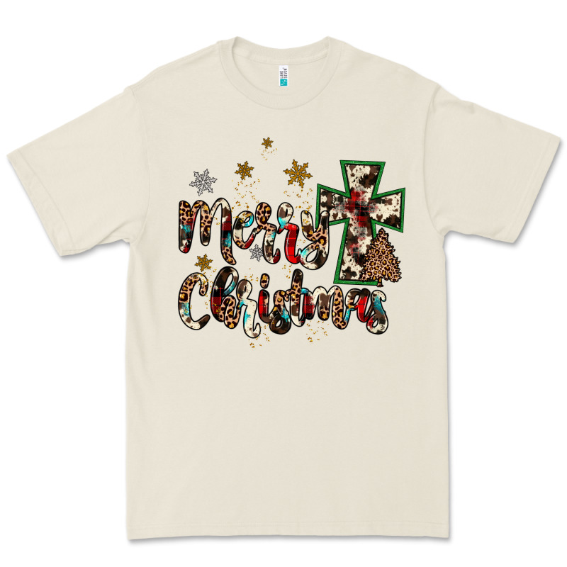 Merry Christmas Wood Slice Ornament Premium Tee by JahusDesignShop | Teevron