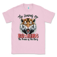 Bubblegum Pink the heavens are roaring tiger Classic Tee - MaliasSmallBusiness