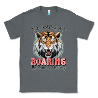 Charcoal Heather the heavens are roaring tiger Classic Tee - MaliasSmallBusiness