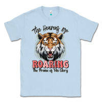 Dusty Blue the heavens are roaring tiger Classic Tee - MaliasSmallBusiness