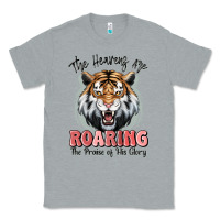 Heather Grey the heavens are roaring tiger Classic Tee - MaliasSmallBusiness