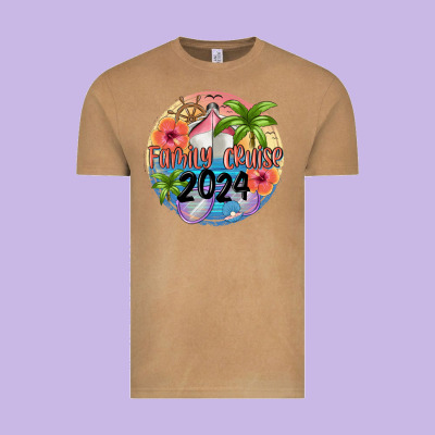 Family Cruise 2024 Vintage Tee Designed By Maliassmallbusiness