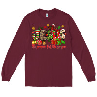 Burgundy jesus the reason for the season Long Sleeve Tee - MaliasSmallBusiness