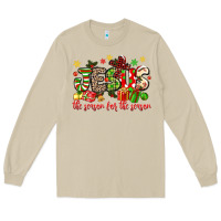 Mushroom jesus the reason for the season Long Sleeve Tee - MaliasSmallBusiness