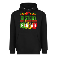 Black my history is strong Heavyweight Hoodie - CowGirlArtShop