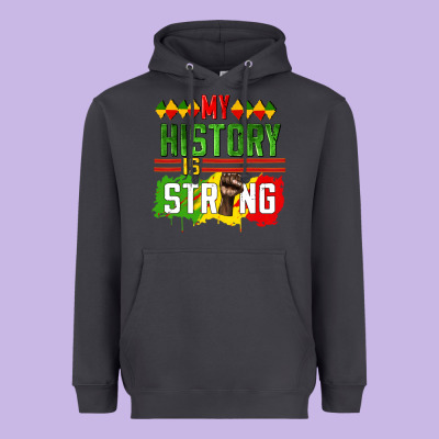 My History Is Strong Heavyweight Hoodie Designed By Cowgirlartshop