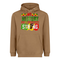 Toasted Coconut my history is strong Heavyweight Hoodie - CowGirlArtShop