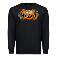 Black blessed Premium Sweatshirt - CowGirlArtShop