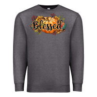 Charcoal Heather blessed Premium Sweatshirt - CowGirlArtShop