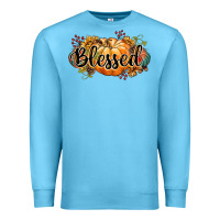 Ocean Blue blessed Premium Sweatshirt - CowGirlArtShop