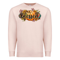 Pale Pink blessed Premium Sweatshirt - CowGirlArtShop