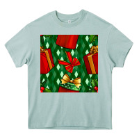 Arona christmas surprise gift box seamless pattern Heavy Core Tee - BundleAndBundleShop