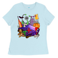 Baby Blue zombie nurse   halloween Ladies Tee - AdoDesignShop