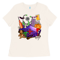 Bone zombie nurse   halloween Ladies Tee - AdoDesignShop
