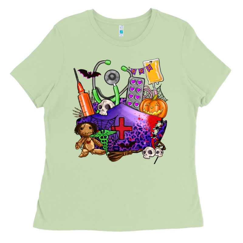 Zombie Nurse   Halloween Ladies Tee by AdoDesignShop | Teevron