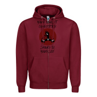 Burgundy Your Biggest Competitor Zipper Hoodie - Bettercallsaul