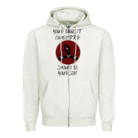 Oatmeal Heather Your Biggest Competitor Zipper Hoodie - Bettercallsaul
