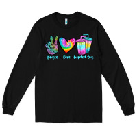 Black peace love loaded tea Long Sleeve Tee - JahusDesignShop
