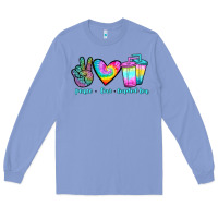 Colony Blue peace love loaded tea Long Sleeve Tee - JahusDesignShop