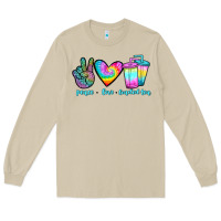 Mushroom peace love loaded tea Long Sleeve Tee - JahusDesignShop