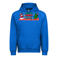 Cobalt christmas vibes only libbey glass Urban Hoodie - BundleAndBundleShop