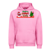 Fuchsia Pink christmas vibes only libbey glass Urban Hoodie - BundleAndBundleShop