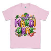Bubblegum Pink mardi gras Classic Tee - MaliasSmallBusiness