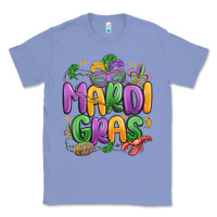 Colony Blue mardi gras Classic Tee - MaliasSmallBusiness