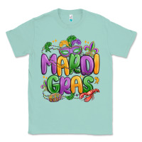 Seafoam mardi gras Classic Tee - MaliasSmallBusiness