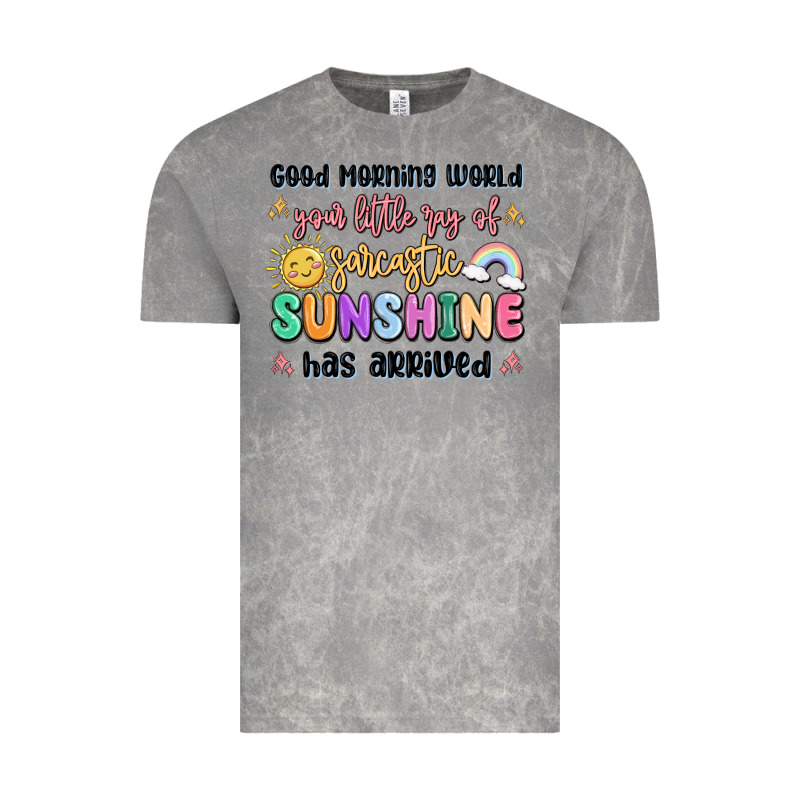 Good Morning World Your Little Ray Of Sarcastic Vintage Tee by MaliasSmallBusiness | Teevron