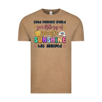 Vintage Coffee good morning world your little ray of sarcastic Vintage Tee - MaliasSmallBusiness