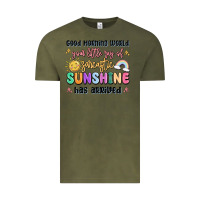 Vintage Olive good morning world your little ray of sarcastic Vintage Tee - MaliasSmallBusiness
