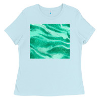 Baby Blue green glitter Ladies Tee - JahusDesignShop