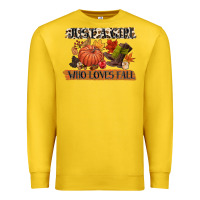 Lemon just a girl who loves fall Premium Sweatshirt - CowGirlArtShop