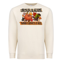 Sandshell just a girl who loves fall Premium Sweatshirt - CowGirlArtShop