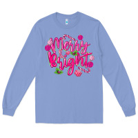 Colony Blue merry and bright Long Sleeve Tee - MaliasSmallBusiness
