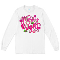 White merry and bright Long Sleeve Tee - MaliasSmallBusiness