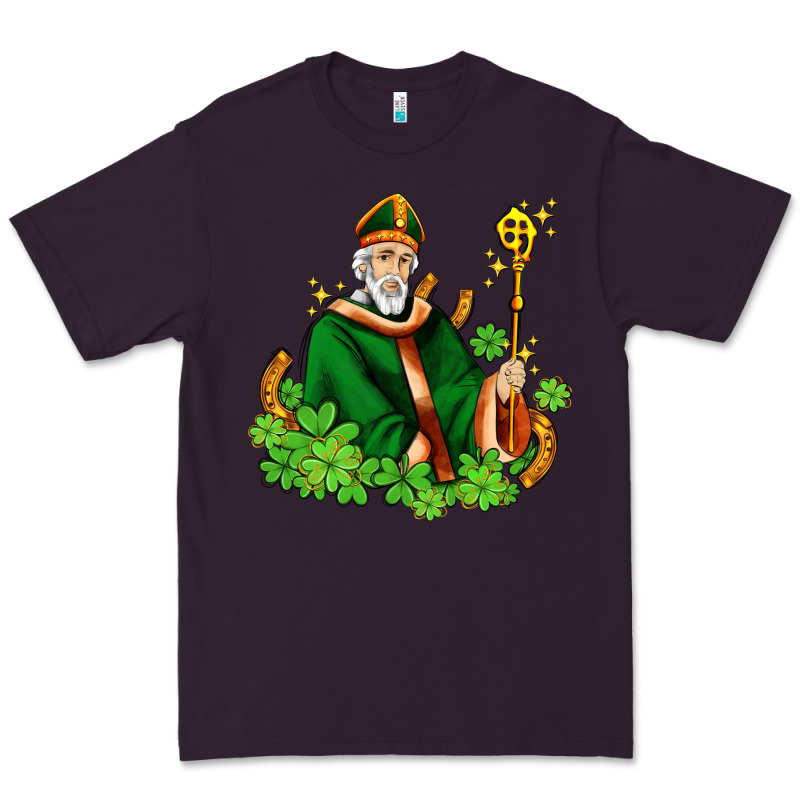 St Patricks And Horseshoes With Shamrocks Premium Tee by AdoDesignShop | Teevron