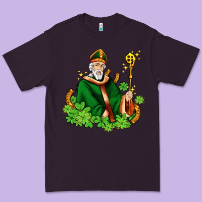 St Patricks And Horseshoes With Shamrocks Premium Tee Designed By Adodesignshop