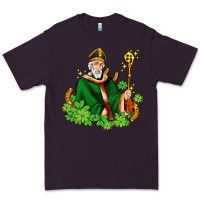Plum st patricks and horseshoes with shamrocks Premium Tee - AdoDesignShop