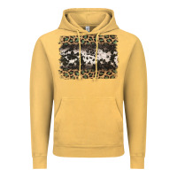 Vintage Mustard leopard cowhide pattern background Vintage Hoodie - Jasminsmagicworld