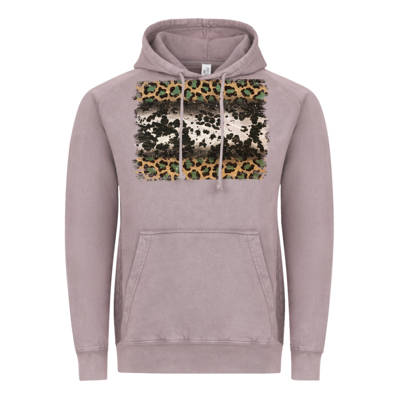 Leopard Cowhide Pattern Background Vintage Hoodie by Jasminsmagicworld | Teevron