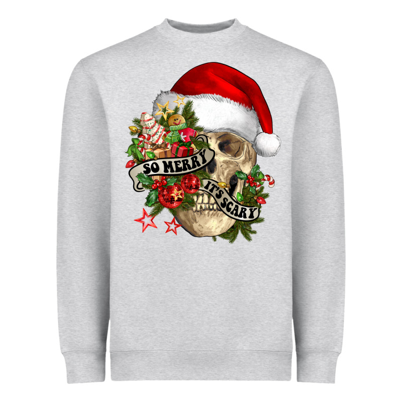 So Merry It's Scary Heavyweight Sweatshirt by NancyCooperArtShop | Teevron