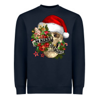 Navy So merry it's scary Heavyweight Sweatshirt - NancyCooperArtShop
