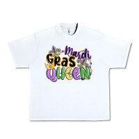 White mardi gras queen Urban Heavy Tee - MaliasSmallBusiness