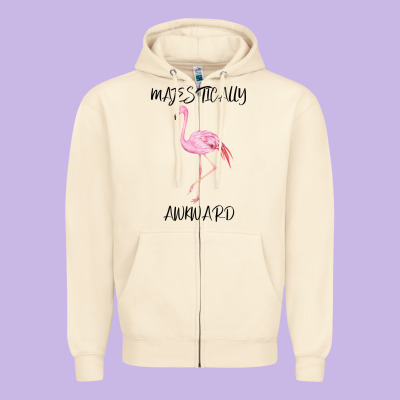 Majestically Awkward Zipper Hoodie Designed By Bettercallsaul
