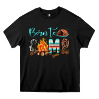 Black born to camp Heavy Core Tee - JahusDesignShop