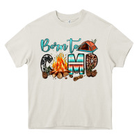 Cream born to camp Heavy Core Tee - JahusDesignShop