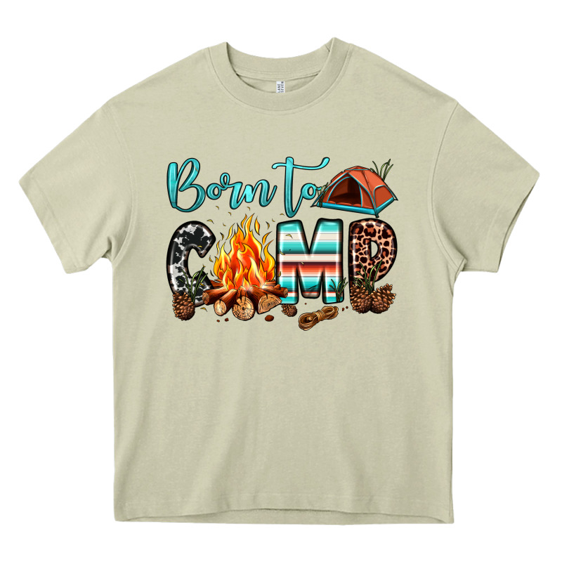 Born To Camp Heavy Core Tee by JahusDesignShop | Teevron