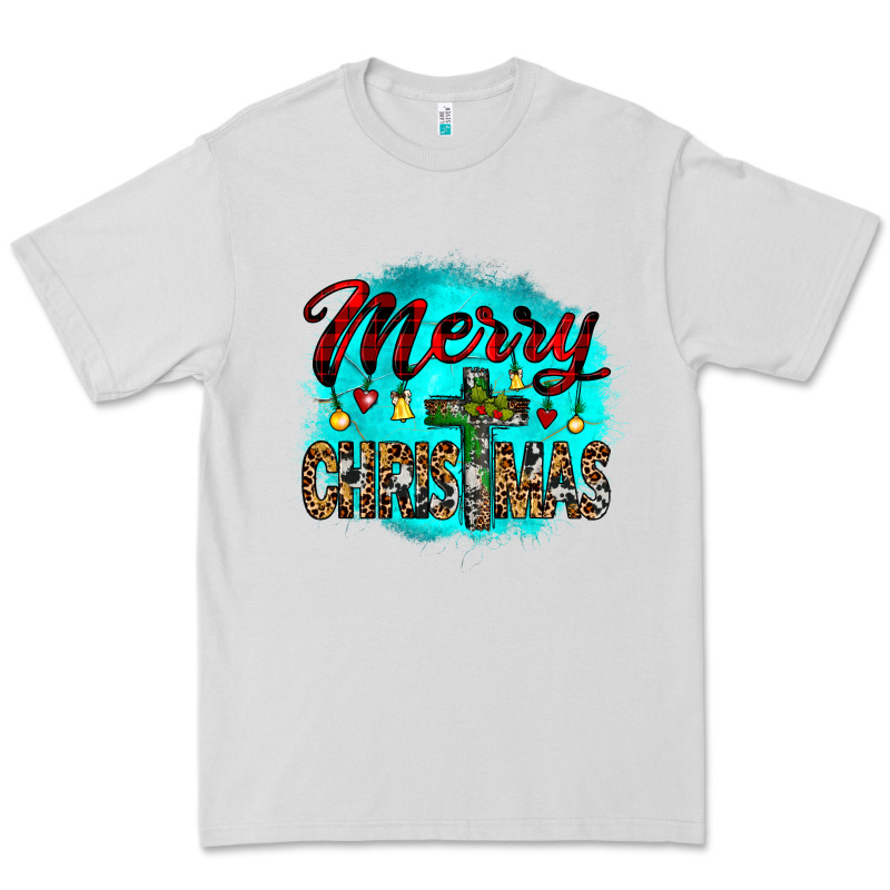 Merry Christmas Wood Slice Ornament Premium Tee by JahusDesignShop | Teevron